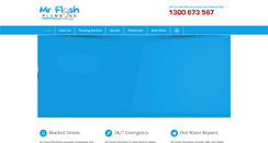 Desktop Screenshot of mrflushplumbing.com.au
